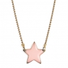 Idée cadeaux enfant à Loches • bijoux pour petite fille • collier émaillé rose pastel pendentif étoile • Boutique Les inutiles
