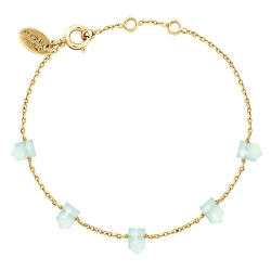 Bracelet Jaipur - Calcédoine Bleue
