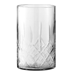 vase en verre ciselé • photophore vintage déco • vase bloomingville en verre fumé