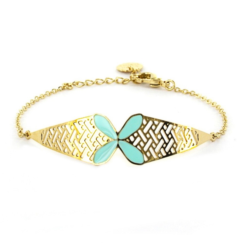 Bracelet Bali - Bleu Turquoise - Laëti Trëma - Boutique Les inutiles