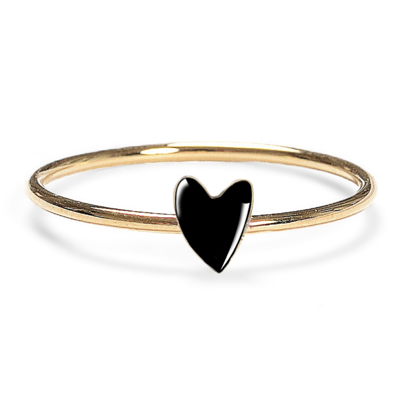 Bague Cœur Noir Titlee Collection Grant