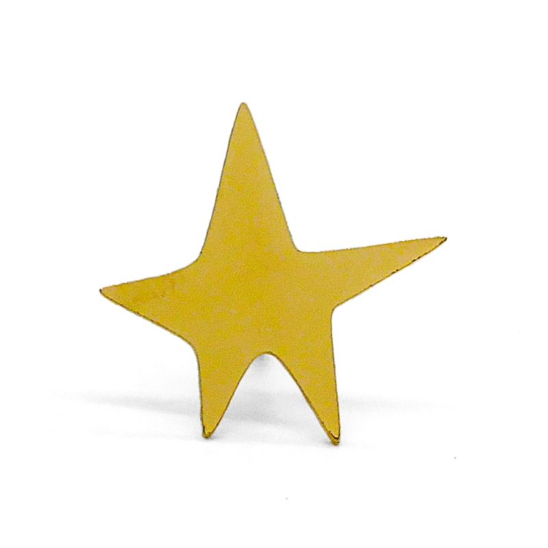 Pin's Étoile Or Broche dorée • Star Lapel Pin Golden Collection Bijoux Titlee • Boutique Les inutiles