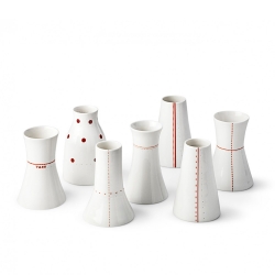 Soliflore en porcelaine - Vase rouge de la collection Hay d'Anne Black. Boutique Les inutiles