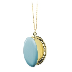 Collier personnalisable avec pendentif photo qui s'ouvre • Sautoir cassolette doré à l'or fin • Bijoux de créateurs