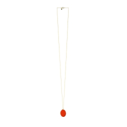 Long collier rouge pendentif porte photo Médaillon qui s'ouvre • boutique idées cadeaux créateurs concept store Les inutiles