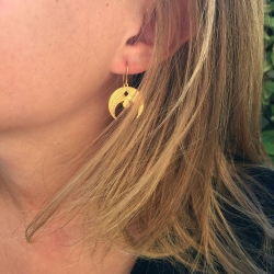 Bijouterie Loches • Les inutiles Bijoux de créateurs • Boucles d'oreilles Séléné Marine Mistake • Idées cadeaux